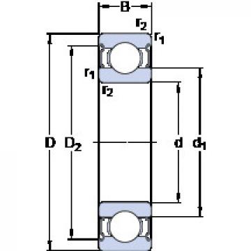 ตลับลูกปืน 6213-2Z SKF