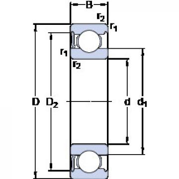 ตลับลูกปืน 6210-RS1 SKF