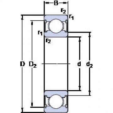 ตลับลูกปืน W 6001-2Z SKF