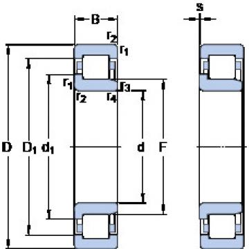 ตลับลูกปืน NJ 2218 ECM SKF