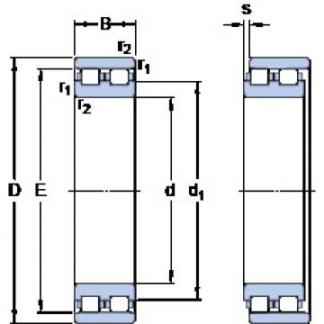 ตลับลูกปืน NN 3014 TN/SP SKF