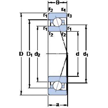 ตลับลูกปืน 7008 ACE/HCP4A SKF