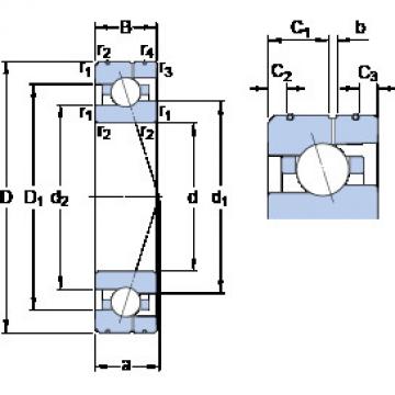 ตลับลูกปืน 7005 CE/HCP4AL SKF