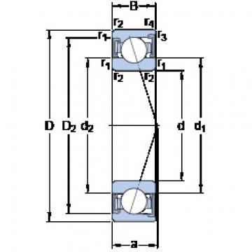 ตลับลูกปืน S7010 CD/HCP4A SKF