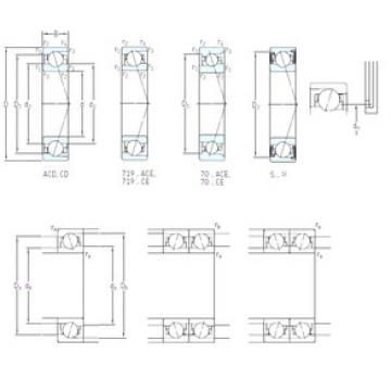 ตลับลูกปืน S71910 ACD/P4A SKF