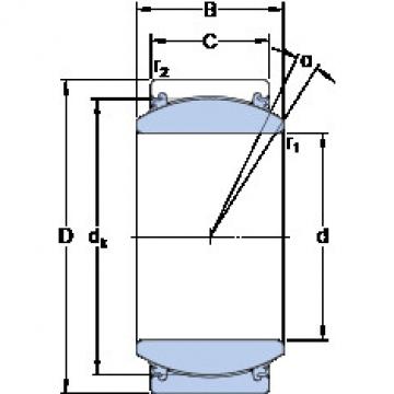 ตลับลูกปืน GEZ 108 TXE-2LS SKF