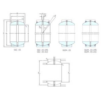 ตลับลูกปืน GEZ300ES-2LS SKF