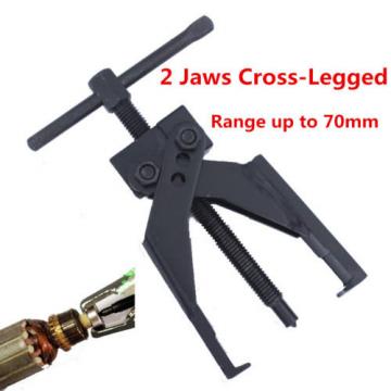 2 Jaws Cross-Legged Chrome Steel Gear Bearing Puller Extractor Tool Up to 70mm