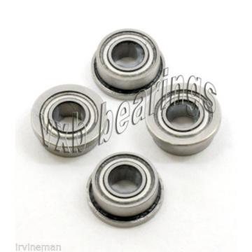 4 SLOT CAR Flanged Ceramic Ball Bearing 1/8&#034;x 1/4&#034;