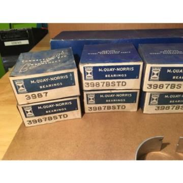 Set Of 8 MCQUAY NORRIS Rod Bearings 3987B STD NOS V8 Vintage Car Restoration