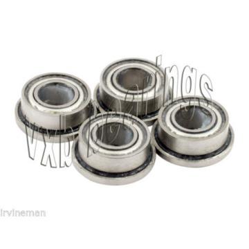 4 SLOT CAR Flanged Ceramic Ball Bearing 1/8&#034;x 1/4&#034;