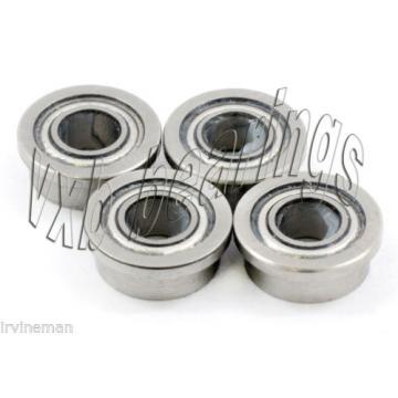 4 Slot Car Flange Bearing 1/8&#034;x 1/4&#034;inch Hybrid Ceramic ABEC-7 P4 Top Quality