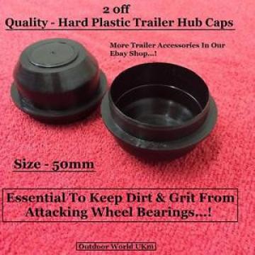 Trailer Hub Caps 2 Bearings Plastic Wheel Car Camping Motorbike Boat Builders/