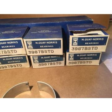 Set Of 8 MCQUAY NORRIS Rod Bearings 3987B STD NOS V8 Vintage Car Restoration