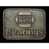 PE05117 VINTAGE 1970s **NAPA BEARINGS** AUTO CAR COMPANY BRASSTONE BELT BUCKLE #4 small image