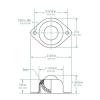 (Case of 10) Hudson Bearings BT-1CS Two-Hole Flange Mounted Ball Transfer Car...