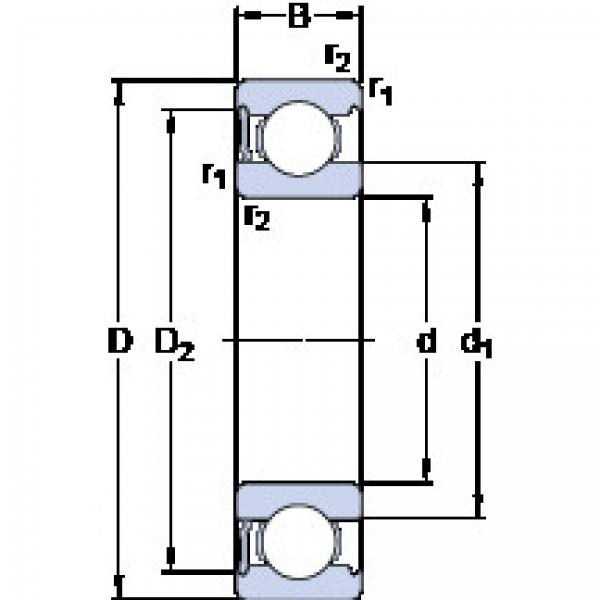 ตลับลูกปืน 6022-RS1 SKF #1 image