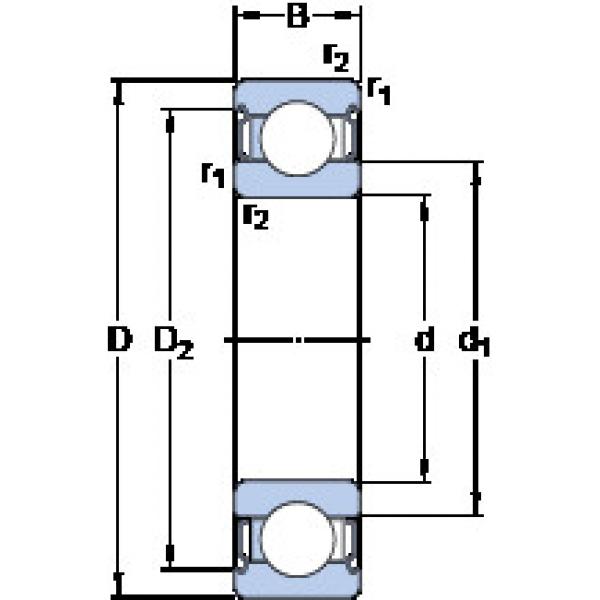 ตลับลูกปืน 6214-2Z/VA228 SKF #1 image