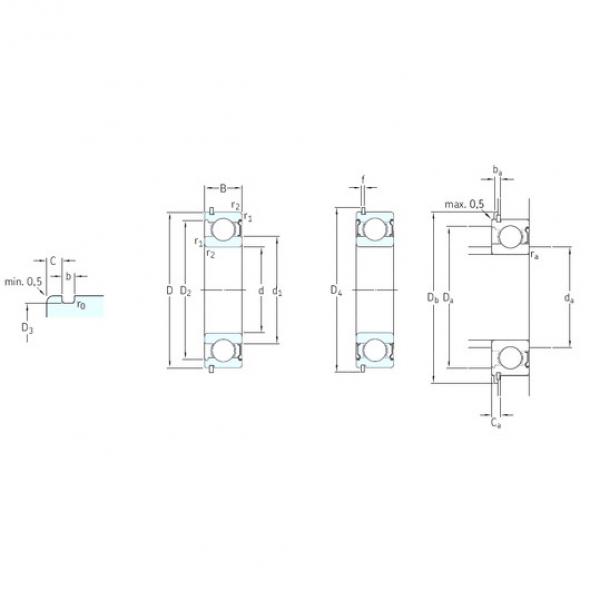 ตลับลูกปืน 6208-2ZNR SKF #1 image