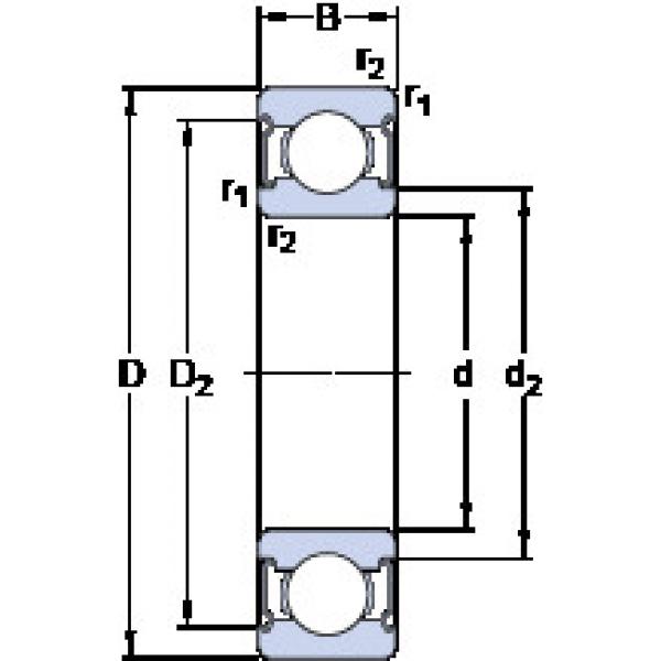 ตลับลูกปืน D/W R8-2Z SKF #1 image