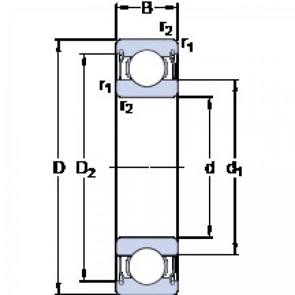 ตลับลูกปืน D/W R6-5-2ZS SKF #1 image