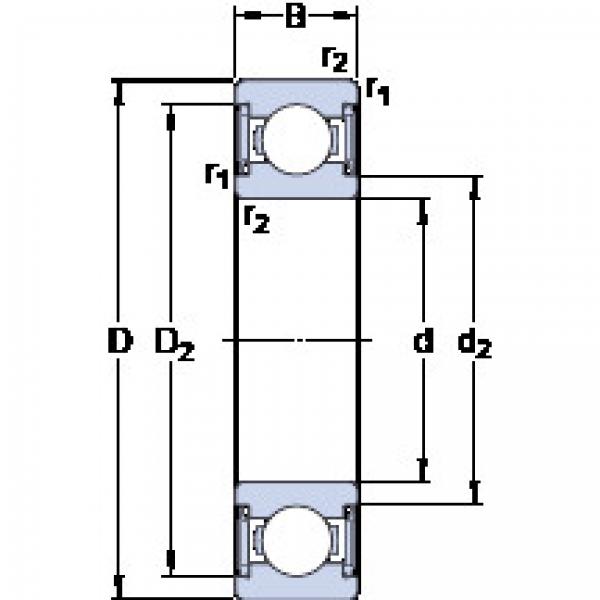 ตลับลูกปืน W 6208-2RS1 SKF #1 image