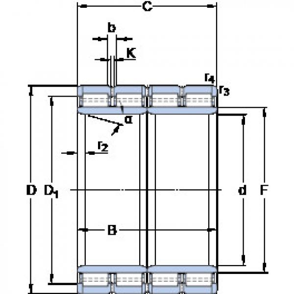 ตลับลูกปืน BC4-8007/HB1 SKF #1 image