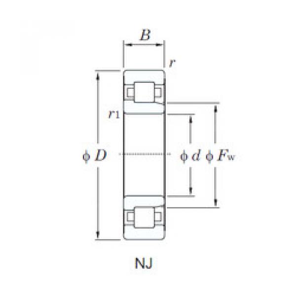 ตลับลูกปืน NJ2214R KOYO #1 image