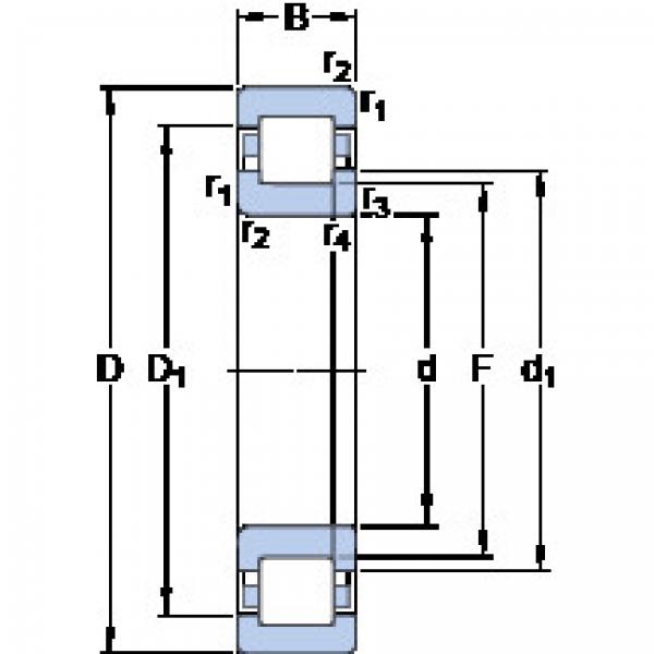 ตลับลูกปืน NUP 205 ECP SKF #1 image