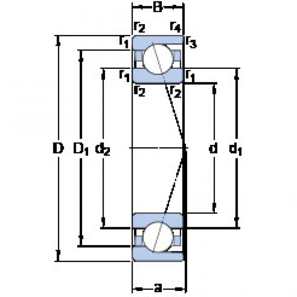 ตลับลูกปืน 7012 CD/P4A SKF #1 image