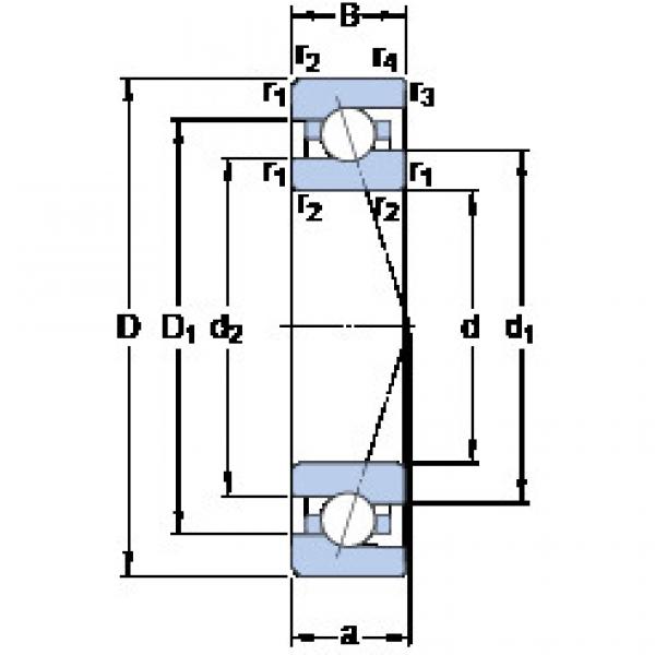 ตลับลูกปืน 7008 ACE/HCP4A SKF #1 image