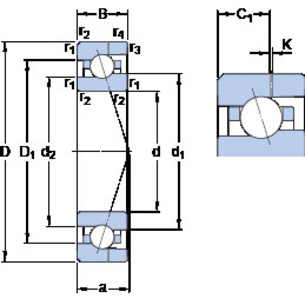 ตลับลูกปืน 7002 ACE/P4AH SKF #1 image