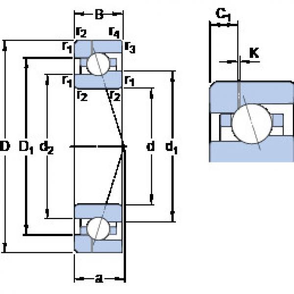 ตลับลูกปืน 7005 CE/P4AH1 SKF #1 image