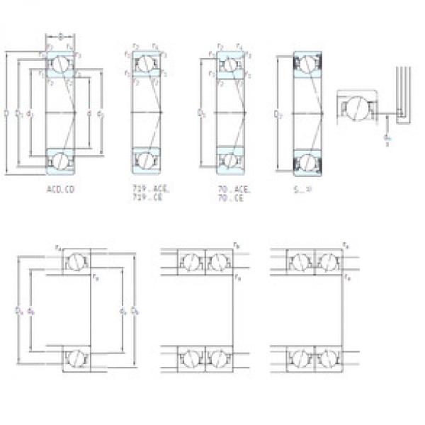 ตลับลูกปืน S7009 CE/HCP4A SKF #1 image