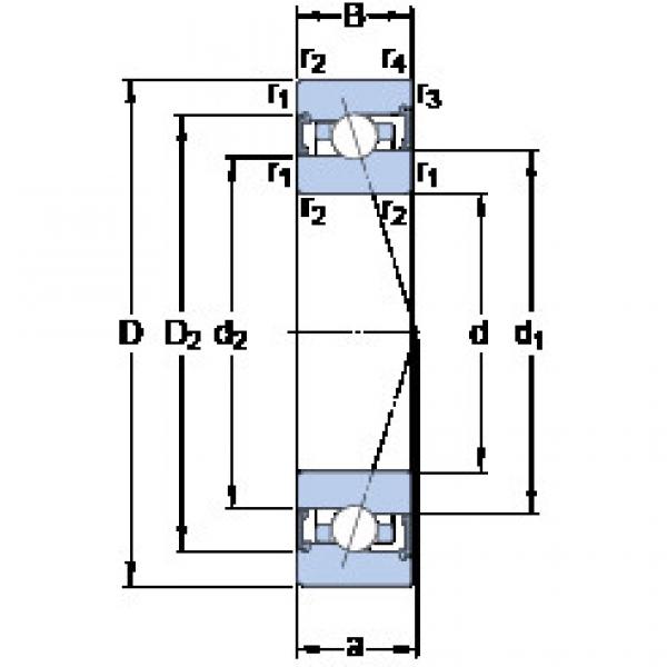 ตลับลูกปืน S71908 ACB/HCP4A SKF #1 image