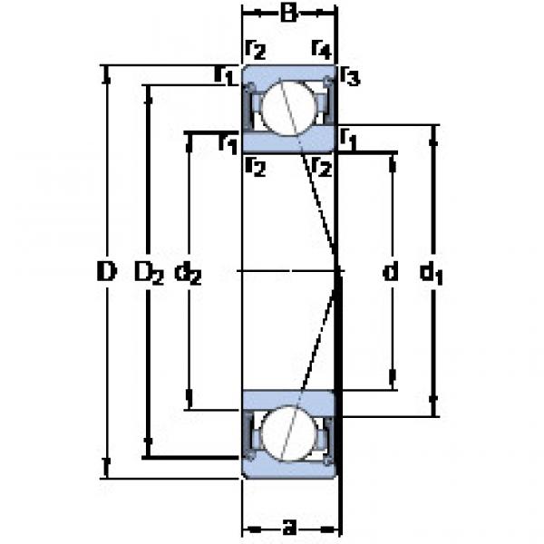 ตลับลูกปืน S71904 ACE/HCP4A SKF #1 image