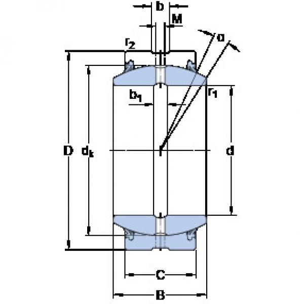 ตลับลูกปืน GEZ 204 ES-2RS SKF #1 image