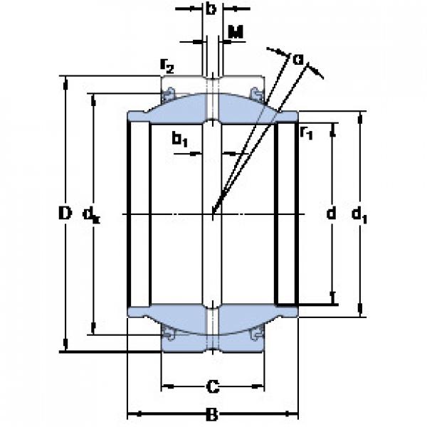 ตลับลูกปืน GEZM 100 ESX-2LS SKF #1 image