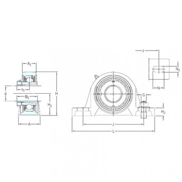 ตลับลูกปืน SYJ 45 KF+HE 2309 SKF #1 image