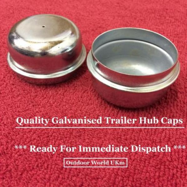 Trailer Hub Caps 2 Bearings Metal Wheel Car Camping Motorbike Boat Builders New #4 image